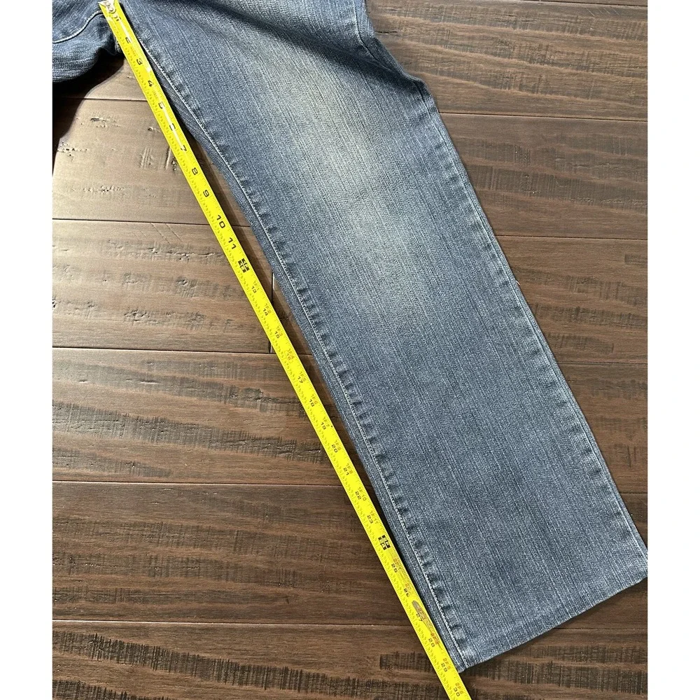 Michael Kors Women's Bootcut Jeans Size 10 Button Flap Pockets Medium Wash